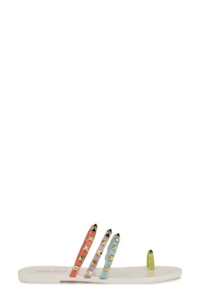 Nine West Centy Studded Toe Loop Sandal