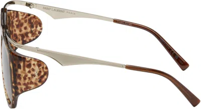 Saint Laurent Amelia Aviator-style Tortoiseshell Acetate And Gold-tone Sunglasses