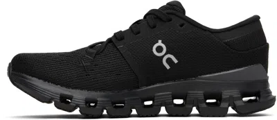 On Cloud X 4 Trainers In Black