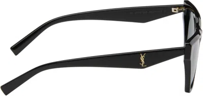 Saint Laurent Sl M103 Black Gray Crystal Sunglasses