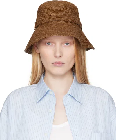 Rag & Bone Brown Lela Rollable Bucket Hat