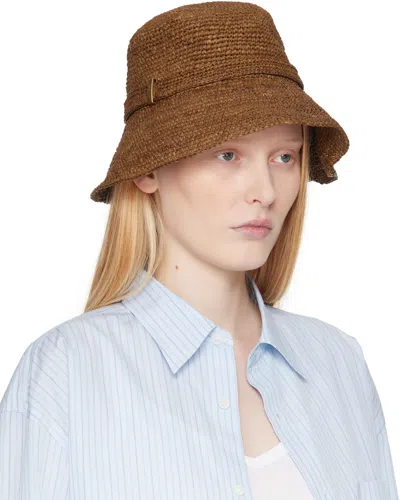 Rag & Bone Brown Lela Rollable Bucket Hat