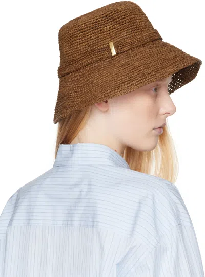 Rag & Bone Brown Lela Rollable Bucket Hat