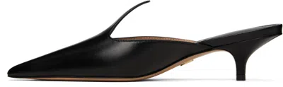 Ferragamo Dorye Leather Mule Pumps In Black