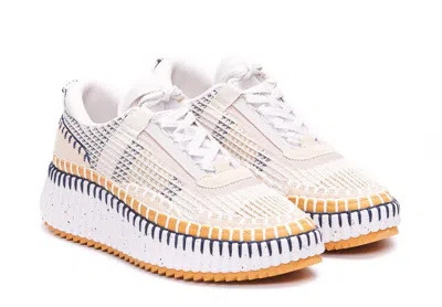 Chloé Nama Embroidered Suede And Recycled-mesh Sneakers