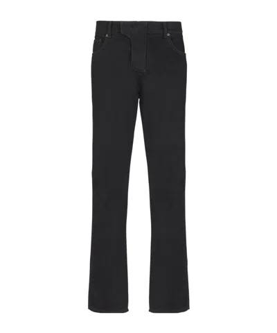 Balmain Vintage Black Denim Pants With Classic Five-pocket Design