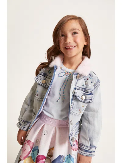 Monnalisa Pelzjacke Mit Strass