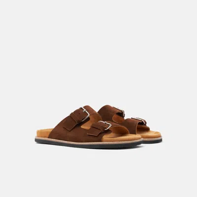 Scarosso Enea Buckled Slip-on Sandals In Multi