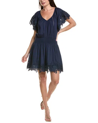 Ramy Brook Jacy Lace Trim Short Sleeve Dress