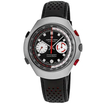 Hamilton American Classic Chrono-matic 50 Auto Chrono Limited Edition Black Dial Leather Strap Unisex Watch H
