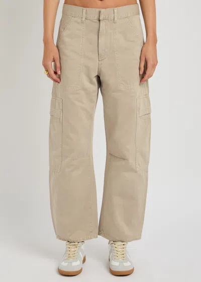 Citizen Of Humanity Citizens Of Humanity Relaxed Fit Beige Cargo Jeans In White