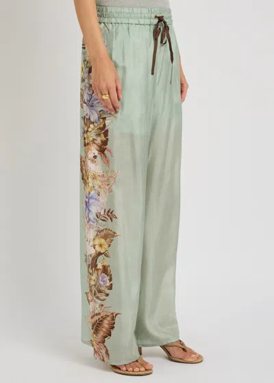 Zimmermann Coco Silk Relaxed Pants