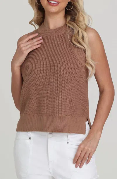 525 AMERICA DEMI KNIT TANK IN CINNAMON 