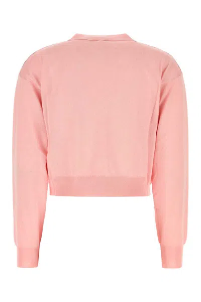 Etro Cropped Cardigan Aus Strickstoff Mit Druck In Pink