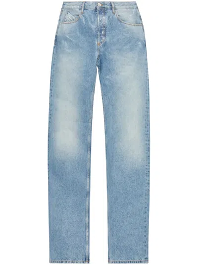 Attico Straight Leg Jeans In Blue
