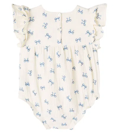 Konges Sløjd Coco Printed Cotton Playsuit In White