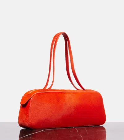 Khaite Womens Simona Suede Shoulder Bag Rebel In Red