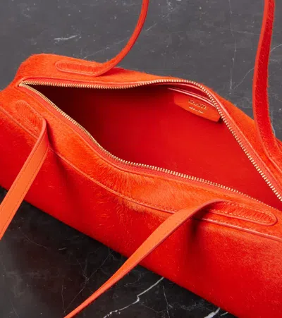 Khaite Womens Simona Suede Shoulder Bag Rebel In Red