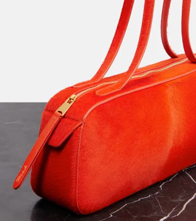 Khaite Womens Simona Suede Shoulder Bag Rebel In Red