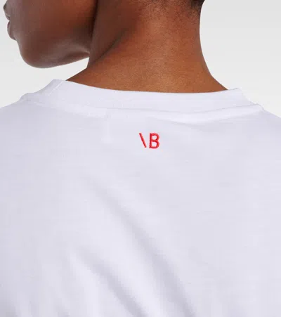 Victoria Beckham Asymmetrical White Cotton T-shirt