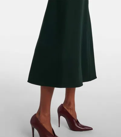 Victoria Beckham Dolman Viscose Blend Midi Dress In Black