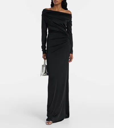 Victoria Beckham Midi Dress In Black