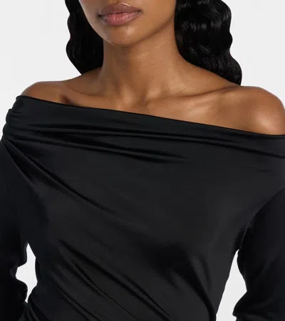 Victoria Beckham Midi Dress In Black