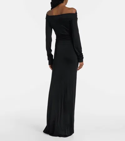 Victoria Beckham Midi Dress In Black