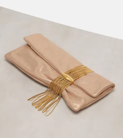 Jimmy Choo Zandra Small Embellished Suede Clutch