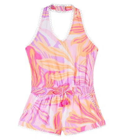 Poupette St Barth Beth Halterneck Printed Romper