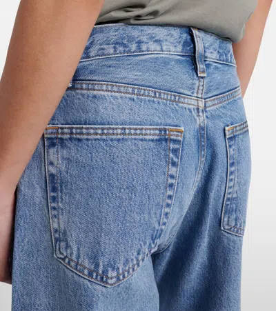 Frame Le Slim Palazzo Raw After Wide Leg Jean In Canals In Blue