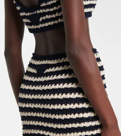 Prada Cotton Crochet Miniskirt