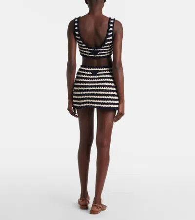 Prada Cotton Crochet Miniskirt