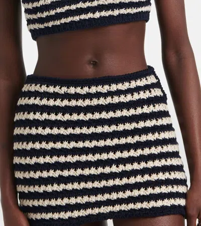 Prada Cotton Crochet Miniskirt