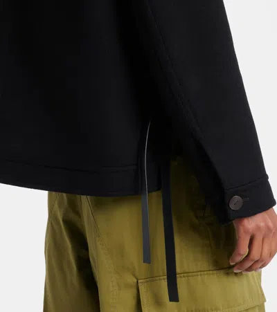 Loewe Leather-patch Cape-style Jacket