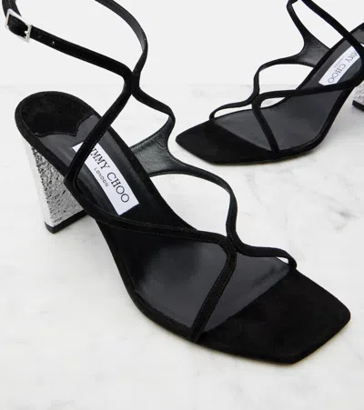 Jimmy Choo Azie 85 Embellished Suede Sandals