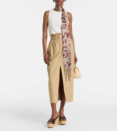 Jimmy Choo Leda Espadrille Sole Wedge Sandals In Brown