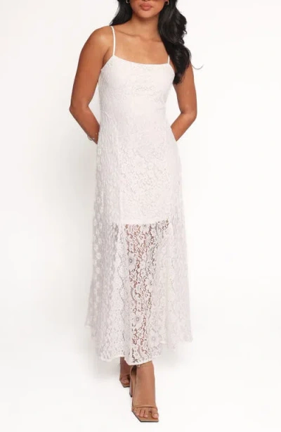 Petal And Pup Petal & Pup Varia Lace Sleeveless Maxi Dress In White