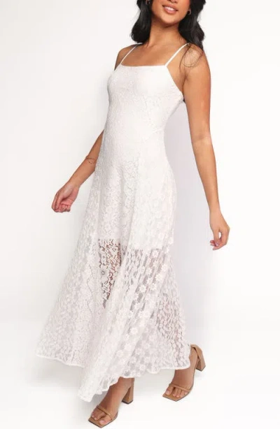 Petal And Pup Petal & Pup Varia Lace Sleeveless Maxi Dress In White