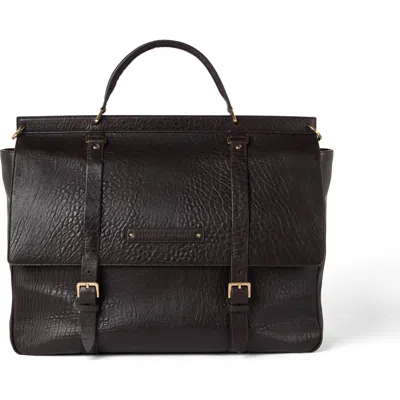 Brunello Cucinelli Textured Grain Leather Briefcase