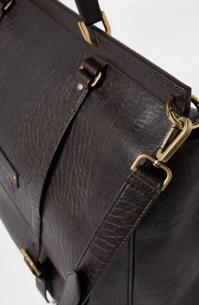 Brunello Cucinelli Textured Grain Leather Briefcase