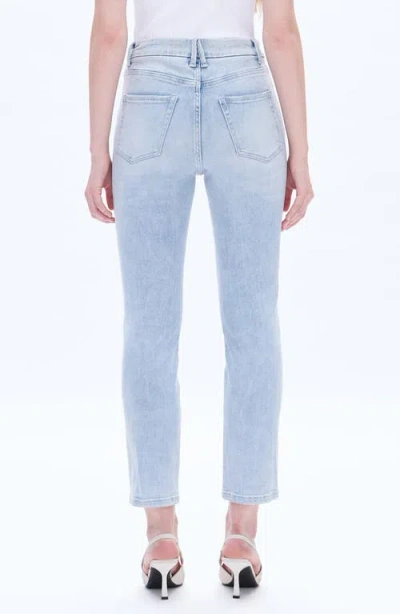 Bayeas High Waist Slim Straight Leg Jeans