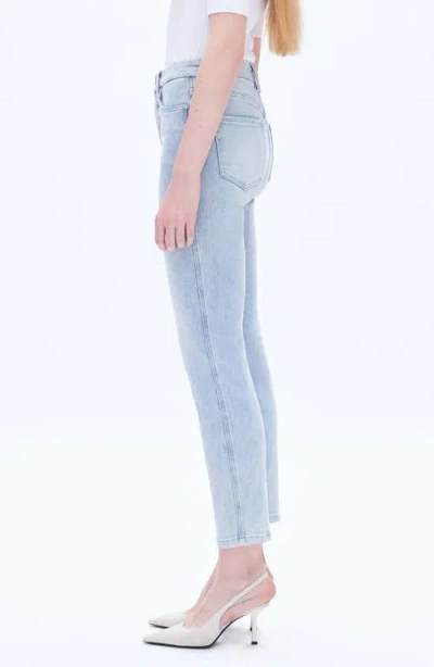Bayeas High Waist Slim Straight Leg Jeans