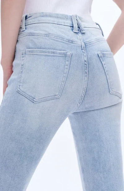 Bayeas High Waist Slim Straight Leg Jeans