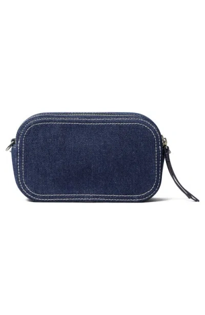 Tory Burch Mini Miller T Monogram Denim Crossbody Bag
