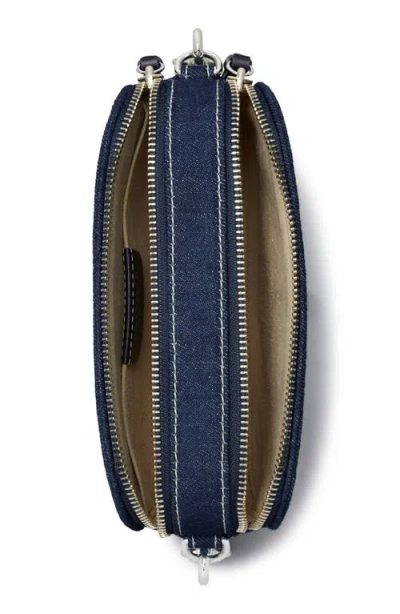 Tory Burch Mini Miller T Monogram Denim Crossbody Bag