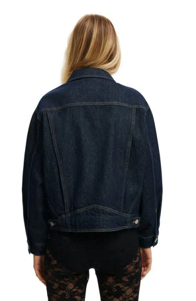Cotton On 91 Denim Jacket In Black