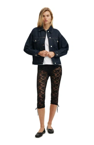 Cotton On 91 Denim Jacket In Black