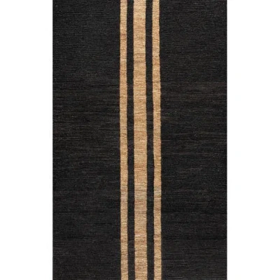 Jonathan Y Olivier Rustic Beach House Wide Ticking Stripe Jute Area Rug