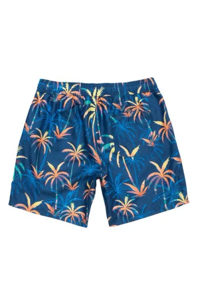 Maui And Sons Maui & Sons Wilder Palm Tree Print Microfiber Swim Trunks